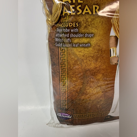 Hail Caesar Adult Costume Fun World Toga Robe Size 2XL - Picture 2 of 3